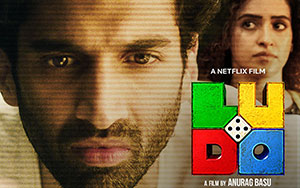 Aditya Roy Kapoor and Sanya Malhotra in `Ludo 2020`, a film by Anurag Basu